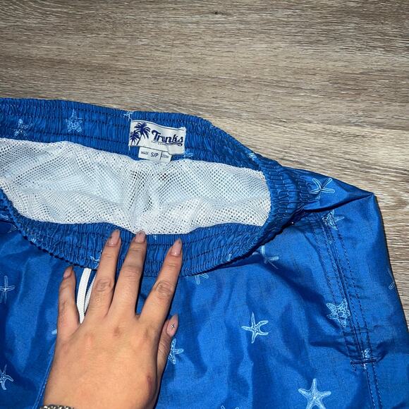Trunks Surf & Swim Co. Blue Palm Trees Size Small - Picture 3 of 4